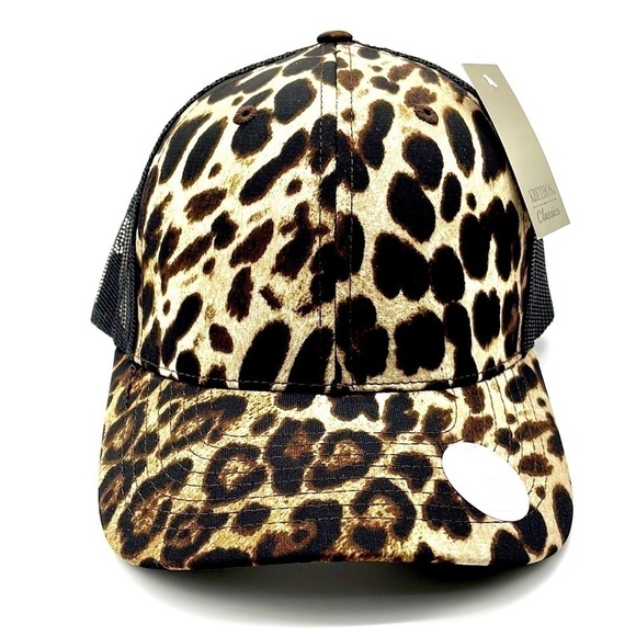 Accessories - LEOPARD AND BLACK MESH SNAPBACK CAP